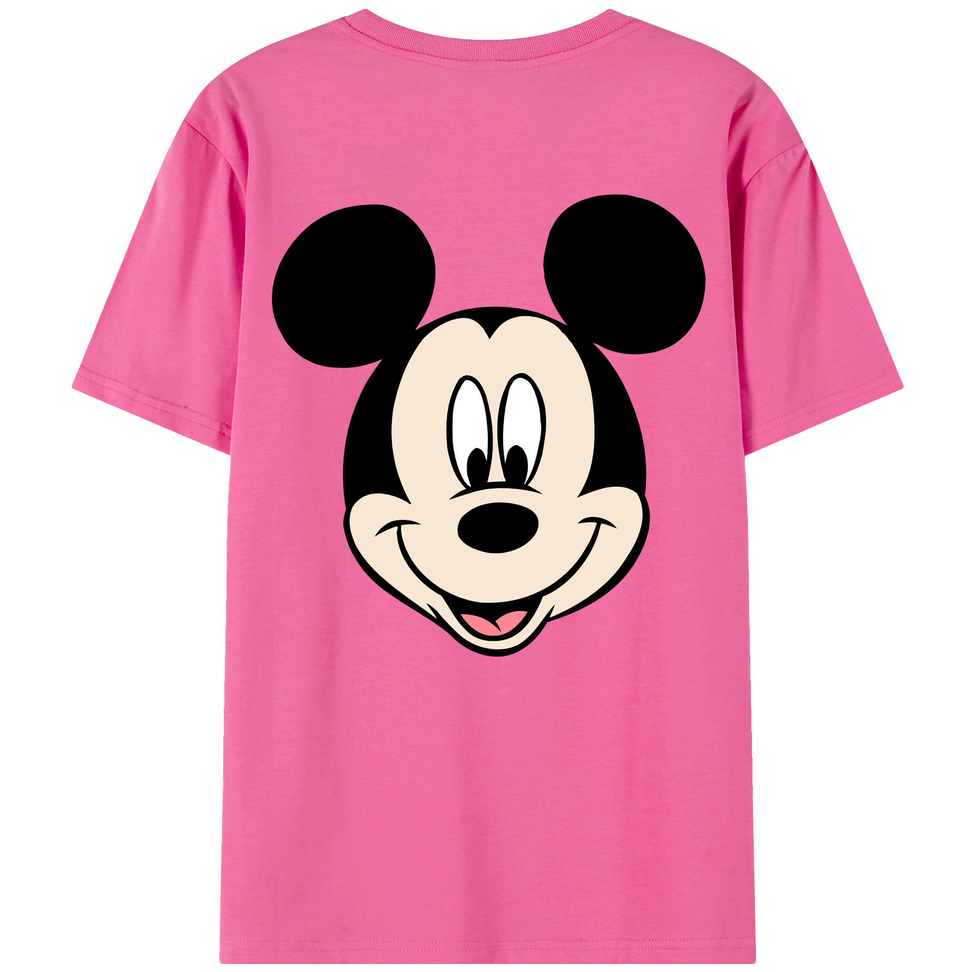 （画像用） ミッキーマウス Mickey Mouse レディース半袖Tシャツ(バックプリント)